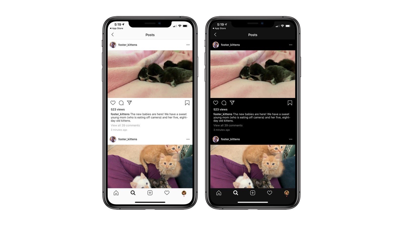 Instagram’a Koyu Mod desteği eklendi