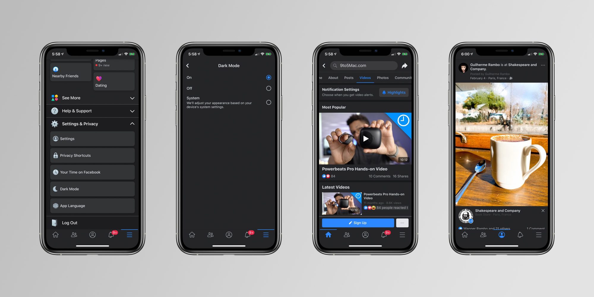 Facebook iOS uygulamasına Koyu Mod desteği geliyor