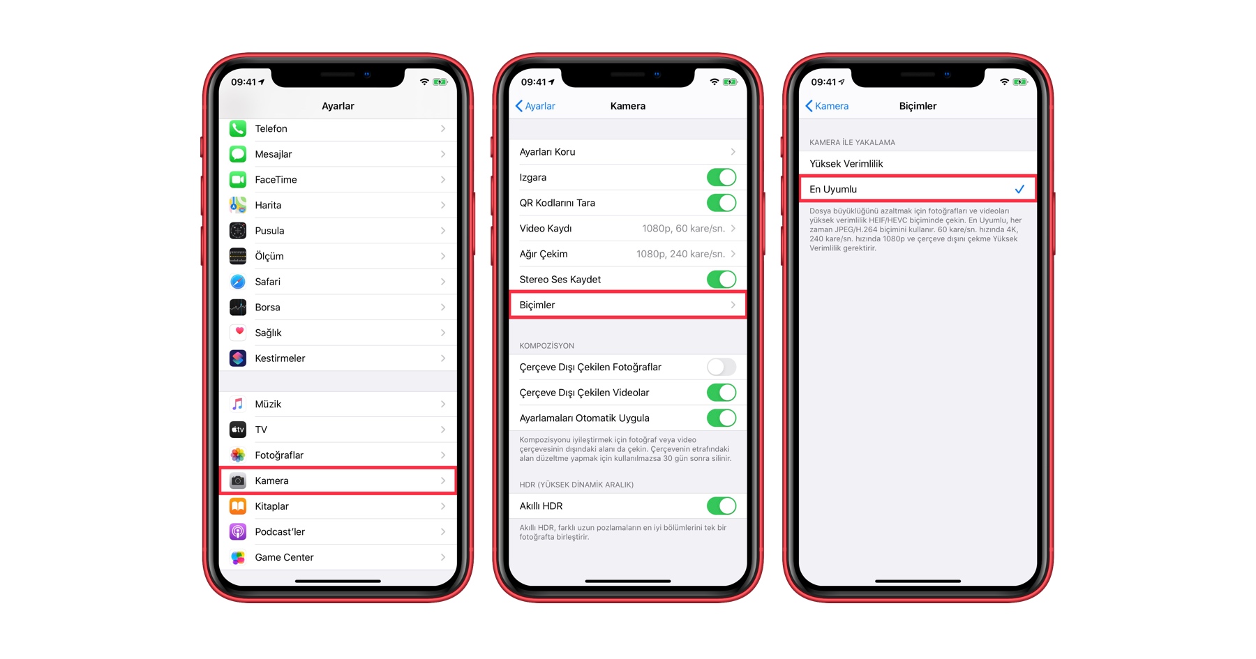 iPhone’da nasıl JPEG biçiminde fotoğraf çekilir?