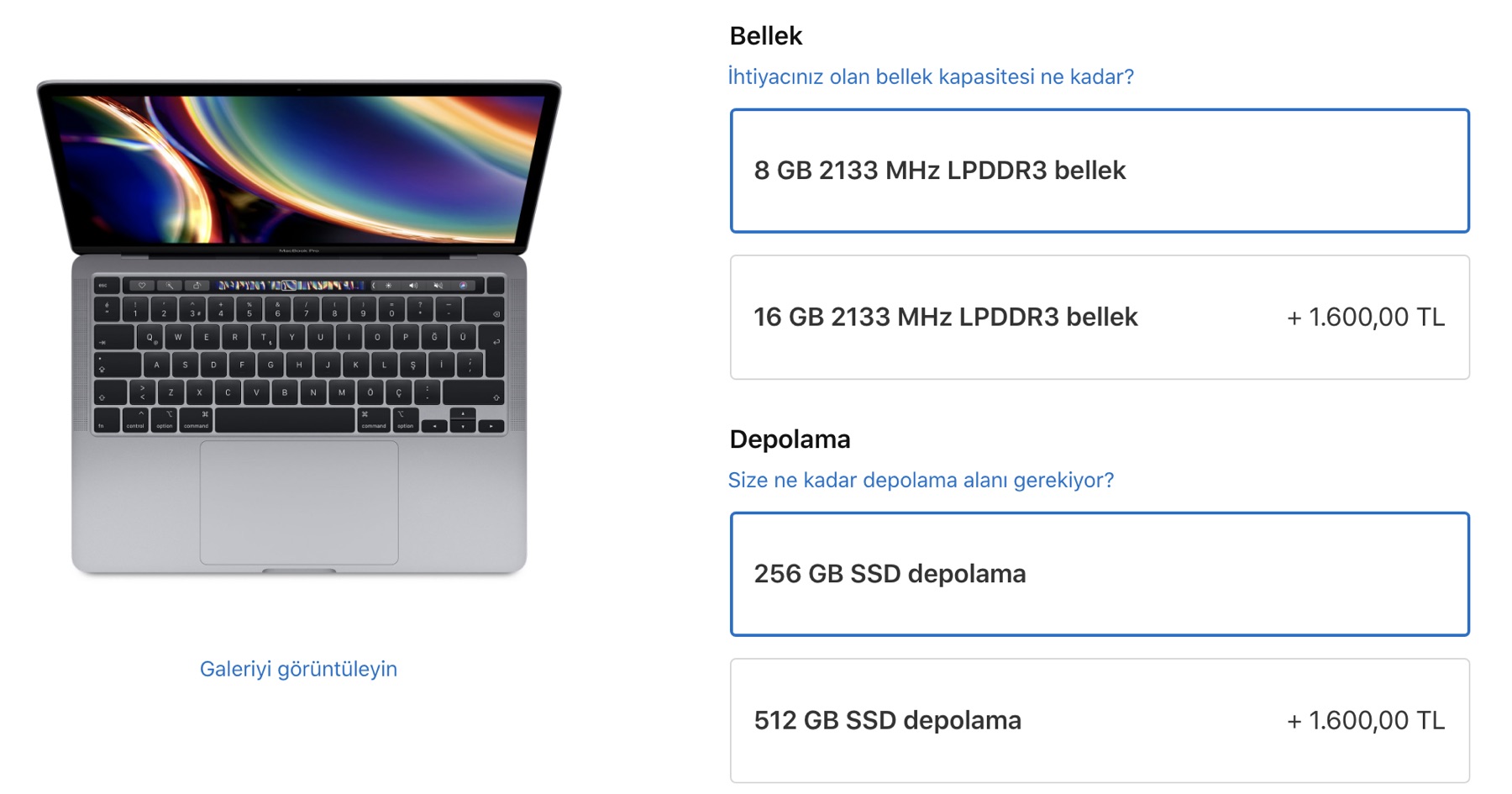 MacBook Pro RAM fiyatına zam geldi