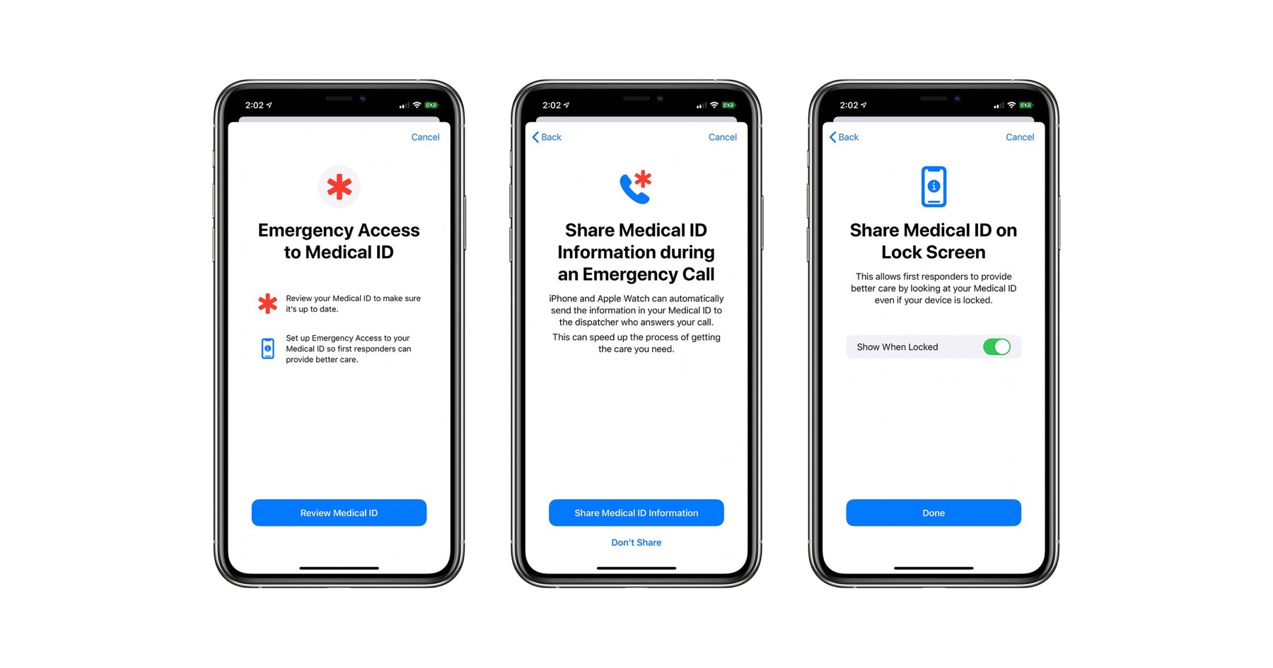 iOS 13.5 ile Acil Durum aramalarında Tıbbi Kimlik paylaşılabilecek